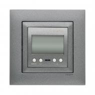 Терморегулятор комнатный Efapel Logus 250 V/16A металлик графитовый 21232 TIS