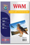 Фотопапір WWM 50 аркушів M100.A3.50