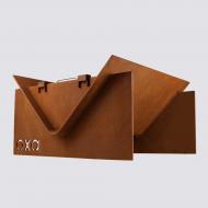 Гриль-очаг OXA Corner з CorTen 730х730х400 мм