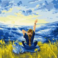 Картина по номерам Родные Карпаты 40х40см Идейка