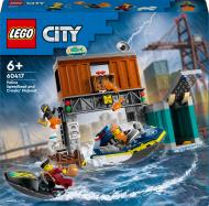 Конструктор LEGO City Полицейская моторная лодка и мошенническое укрытие 60417