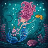 Картина по номерам Русалка 40х40см Идейка