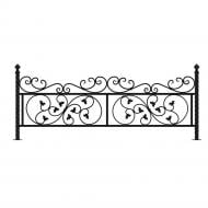 Кованое ограждение Артдеко КО-72 2085х860 мм (комплект элементов)