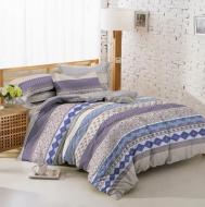 Комплект постельного белья Petra 2.0 синий с серым