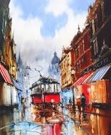 Набор для творчества со стразами на подрамнике Львовский трамвай 40x50 см (У) GoToArt Набор для творчества со стразами на подрамнике Львовский трамвай 40x50 см (У) GoToArt