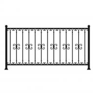 Кованое ограждение Артдеко КО-79 1900х1000 мм (комплект элементов)