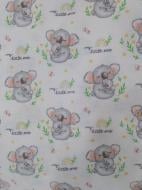 Пелюшки Моя планета фланель полегшена К192-41 90х100 см білий із принтом