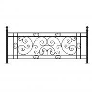 Кованое ограждение Артдеко КО-82 1890х860 мм (комплект элементов)