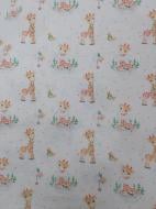 Пелюшки Моя планета фланель полегшена К190-1 80х90 см білий із принтом