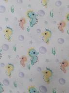 Пелюшки Моя планета фланель полегшена К190-2 80х90 см білий із принтом