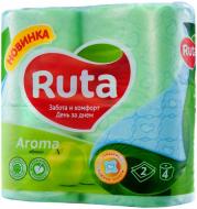 Туалетная бумага Ruta Aroma зелений двухслойная 4 шт.