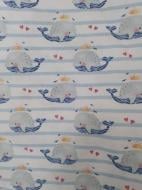 Пелюшки Моя планета фланель полегшена К190-5 80х90 см білий із принтом