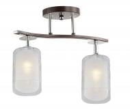 Светильник потолочный Victoria Lighting 2x60 Вт E27 хром/венге Oliver/PL2