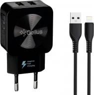 Мережевий зарядний пристрій Gelius Prime GU-HC02 2USB 2.1A 12W + кабель Lightning