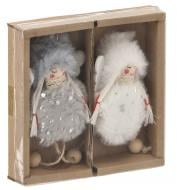 Декоративная подвеска Фея 15 см комплект 2 шт. в ассорт. 15 см бело-золотистый Декоративная подвеска Фея 15 см комплект 2 шт. в ассорт. 15 см бело-золотистый