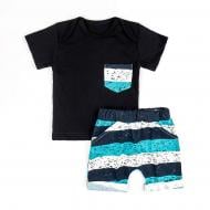 Комплект для мальчиков Dexter`s Stripes р.80 черный d152пл-чн