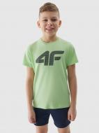 Футболка 4F TSHIRT M1115 / TSHIRT M1115 4FJWSS24TTSHM1115-42S р.122 зелений