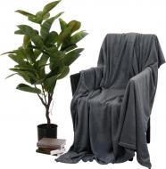 Плед Frannel 160x200 см темно-сірий La Nuit