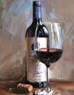 Набор для творчества со стразами на подрамнике Бокал красного 30x40 см (У) GoToArt