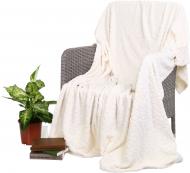 Плед Flannel Embossed Whisper White 200x220 см молочный La Nuit