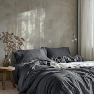 Комплект постельного белья Linen StoneWashed Exc 2,0 гранитно-серый La Nuit
