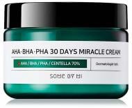 Крем для лица день-ночь SOME BY MI для проблемной кожи с кислотами AHA / BHA / PHA 30 Days Miracle Cream 60 мл