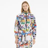 Джемпер Puma PI AOP Woven Track Jacket 53024202 р. L разноцветный