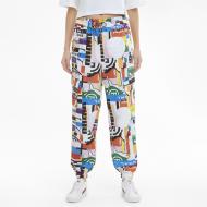 Брюки Puma PI AOP Woven Track Pants 53024302 р. M разноцветный