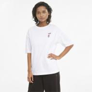Футболка Puma Downtown Graphic Tee 53024402 р.XS белый