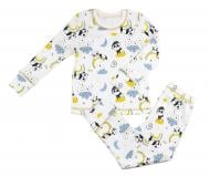 Пижама детская для мальчика Luna Kids панда р.98-104 молочный с рисунком