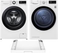 Стиральная машина LG F4V3VS6WW + сушильная машина DC90V5V0W + планка LG DK1W Стиральная машина LG F4V3VS6WW + сушильная машина DC90V5V0W + планка LG DK1W