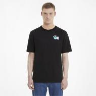 Футболка Puma Downtown Graphic Tee 53089901 р.XL черный