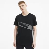 Футболка Puma Train Graphic SS Tee 51942201 р.XL черный/белый