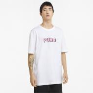 Футболка Puma Downtown Graphic Tee 53089902 р.2XL белый