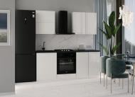 Кухня модульна ROKO Руна пряма МДФ 2м арктика глянець/білий Кухня модульна ROKO Руна пряма МДФ 2м арктика глянець/білий