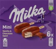 Морозиво Milka з додаванням молочного шоколаду (міні набір 6 шт.) 222 г