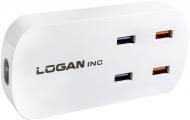 Мережевий зарядний пристрій Logan CHC-4 White