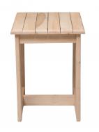 Табурет деревянный ТЗМ-10 без лакового покрытия коричневый / дерево светлое