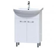 Тумба на ножках Aquarius Elegance 60 белый с умывальником Артеко 60