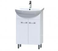 Тумба на ніжках Aquarius Elegance 50 білий з умивальником Артеко 50