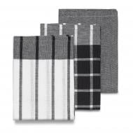 Набор полотенец кухонных Pasado черно-белый, 65х45 см, 3 шт. (15972) 45x65 см Kela черно-белый