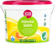 Краска латексная водоэмульсионная Vivacolor Interior Satin, база А шелковистый мат белый 9 л 12,3 кг