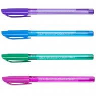 Ручка масляная Buromax прозрачная синяя BM.8358-01 Ручка масляная Buromax прозрачная синяя BM.8358-01