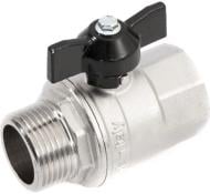 Кран кульовий General Fittings п/п ВЗ 1/2 з метеликом GF