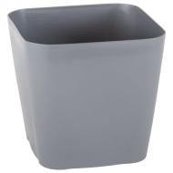 Горшок Serinova SAFIR №3 175xН155 с дренажом квадратный 3,4 л антрацит