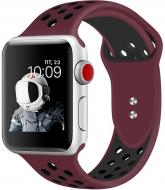 Ремешок Promate Oreo-38ML для Apple Watch 38-40 мм Maroon/Black black/white oreo-38ml.maroon/black