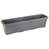Горшок Serinova балконный WIRE MESH №3 720x200x175 прямоугольный 16,5 л антрацит