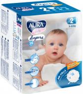 Підгузки Aura 2 3-6 кг 16 шт.