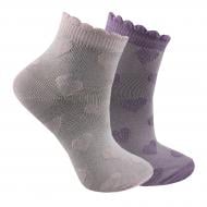 Набір шкарпеток для дівчаток Premier Socks середні ажурні р. 16–18 бузковий / рожевий