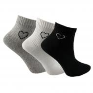 Набор носков для девочек Premier Socks С серцем р. 16–18 черный / белый / серый